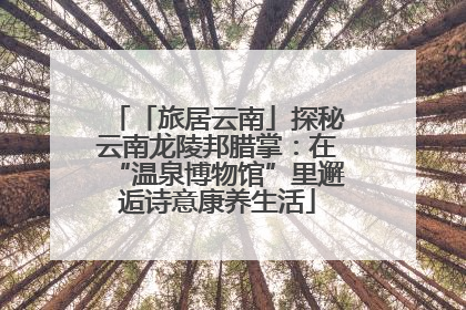 「旅居云南」探秘云南龙陵邦腊掌：在“温泉博物馆”里邂逅诗意康养生活