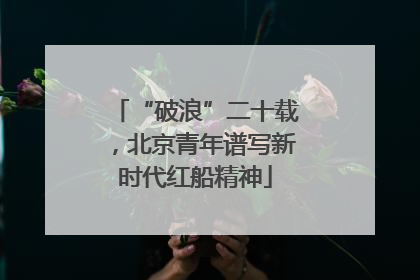 “破浪”二十载，北京青年谱写新时代红船精神