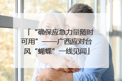“确保应急力量随时可用”——广西应对台风“蝴蝶”一线见闻