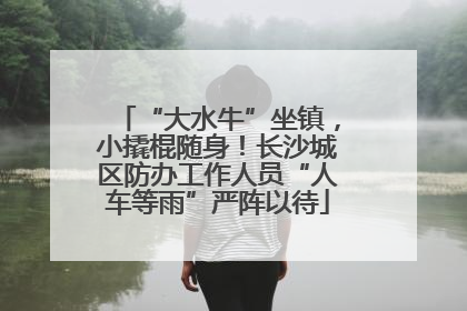 “大水牛”坐镇，小撬棍随身！长沙城区防办工作人员“人车等雨”严阵以待