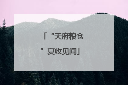 “天府粮仓”夏收见闻