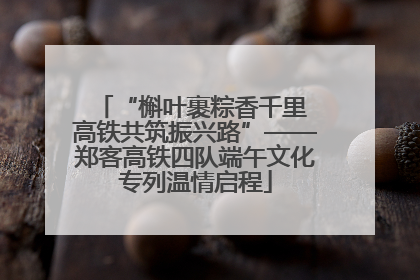 “槲叶裹粽香千里 高铁共筑振兴路”——郑客高铁四队端午文化专列温情启程