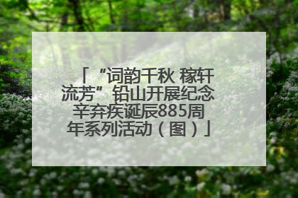 “词韵千秋 稼轩流芳”铅山开展纪念辛弃疾诞辰885周年系列活动（图）