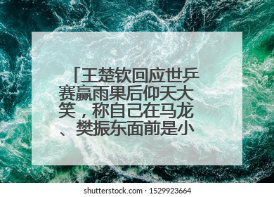 王楚钦回应世乒赛赢雨果后仰天大笑，称自己在马龙、樊振东面前是小孩，巴黎奥运被孙颖莎带着打