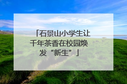 石景山小学生让千年茶香在校园焕发“新生”
