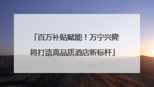 百万补贴赋能！万宁兴隆将打造高品质酒店新标杆
