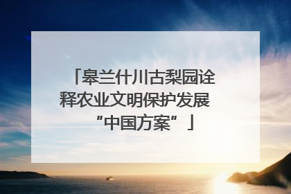 皋兰什川古梨园诠释农业文明保护发展“中国方案”