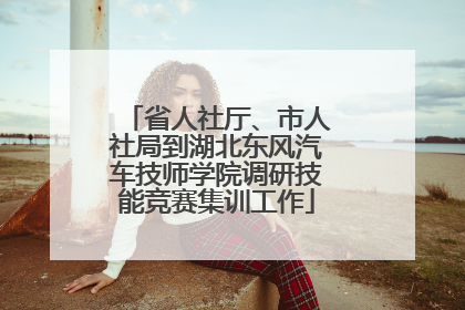 省人社厅、市人社局到湖北东风汽车技师学院调研技能竞赛集训工作