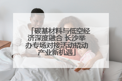 碳基材料与低空经济深度融合 长沙举办专场对接活动撬动产业新机遇