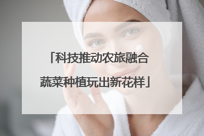 科技推动农旅融合 蔬菜种植玩出新花样