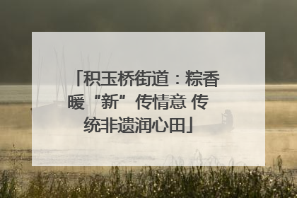 积玉桥街道：粽香暖“新”传情意 传统非遗润心田