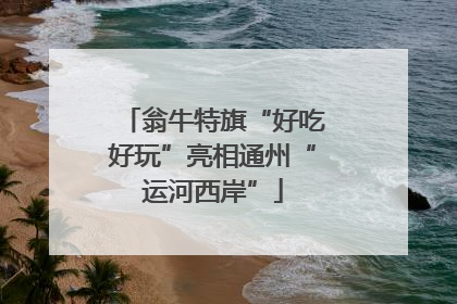 翁牛特旗“好吃好玩”亮相通州“运河西岸”