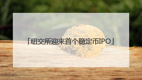 纽交所迎来首个稳定币IPO