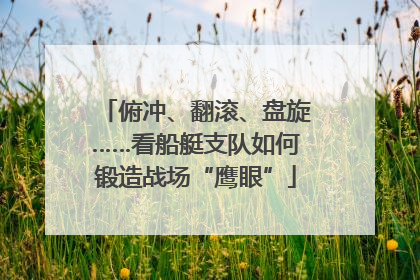 俯冲、翻滚、盘旋……看船艇支队如何锻造战场“鹰眼”