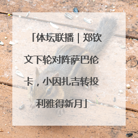 体坛联播｜郑钦文下轮对阵萨巴伦卡，小因扎吉转投利雅得新月
