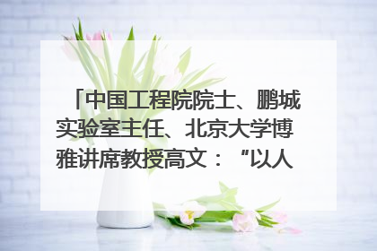 中国工程院院士、鹏城实验室主任、北京大学博雅讲席教授高文：“以人为本 智能向善” 推动文化与科技相生相促｜聚焦2025文化强国建设高峰论坛
