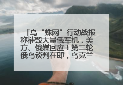 乌“蛛网”行动战报称摧毁大量俄军机,美方、俄媒回应!第二轮俄乌谈判在即,乌克兰提出三大诉求