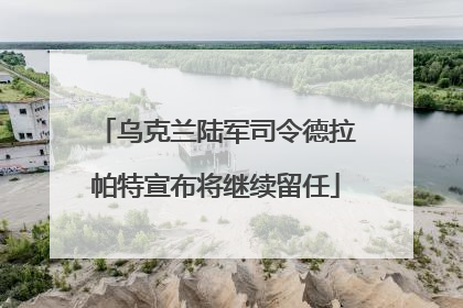 乌克兰陆军司令德拉帕特宣布将继续留任