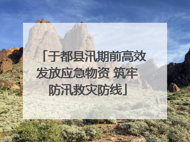 于都县汛期前高效发放应急物资 筑牢防汛救灾防线