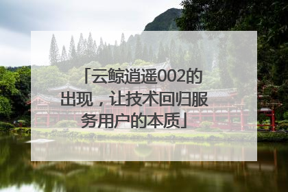 云鲸逍遥002的出现，让技术回归服务用户的本质