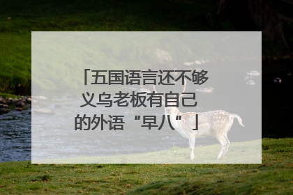 五国语言还不够 义乌老板有自己的外语“早八”