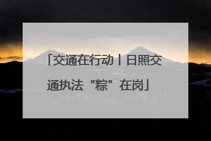 交通在行动丨日照交通执法“粽”在岗