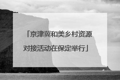 京津冀和美乡村资源对接活动在保定举行