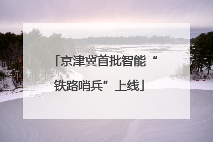 京津冀首批智能“铁路哨兵”上线