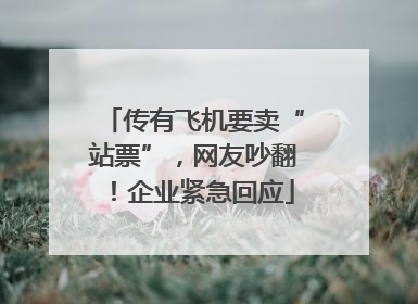 传有飞机要卖“站票”，网友吵翻！企业紧急回应