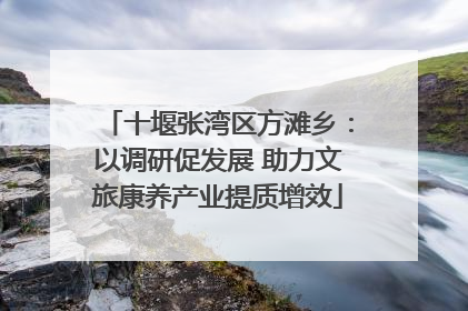 十堰张湾区方滩乡：以调研促发展 助力文旅康养产业提质增效
