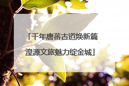 千年唐蕃古道焕新篇 湟源文旅魅力绽金城