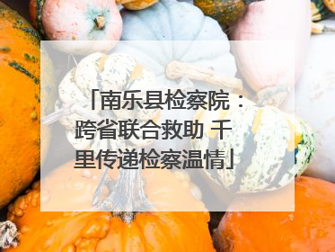 南乐县检察院：跨省联合救助 千里传递检察温情