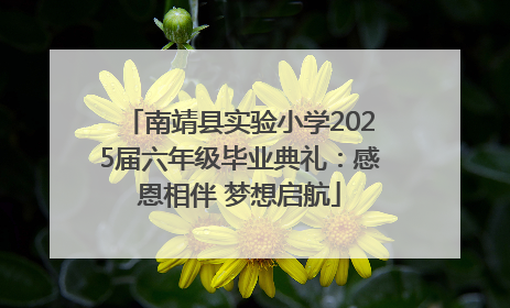 南靖县实验小学2025届六年级毕业典礼：感恩相伴 梦想启航