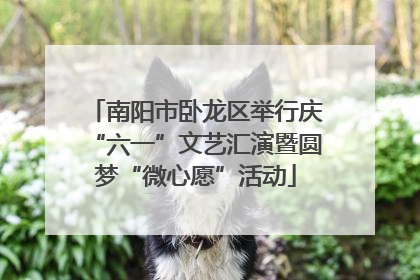 南阳市卧龙区举行庆“六一”文艺汇演暨圆梦“微心愿”活动