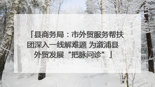 县商务局：市外贸服务帮扶团深入一线解难题 为溆浦县外贸发展“把脉问诊”