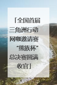 全国首届三角洲行动网咖邀请赛“熊族杯”总决赛圆满收官