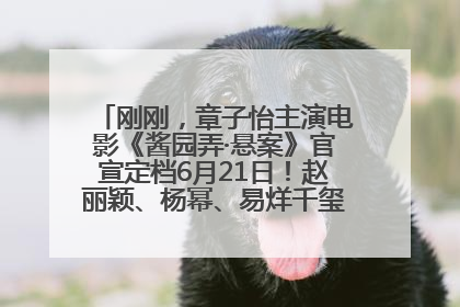 刚刚，章子怡主演电影《酱园弄·悬案》官宣定档6月21日！赵丽颖、杨幂、易烊千玺等角色海报曝光