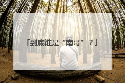 到底谁是“南哥”？