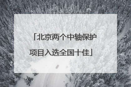 北京两个中轴保护项目入选全国十佳