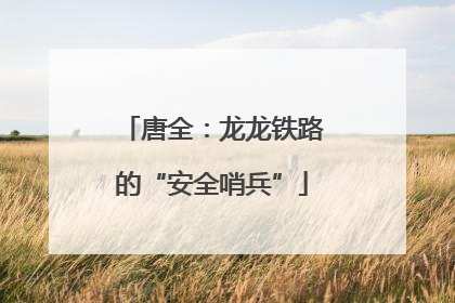 唐全：龙龙铁路的“安全哨兵”