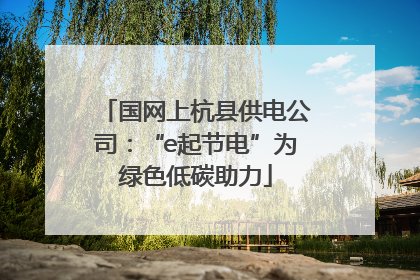 国网上杭县供电公司：“e起节电”为绿色低碳助力