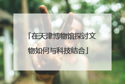 在天津博物馆探讨文物如何与科技结合