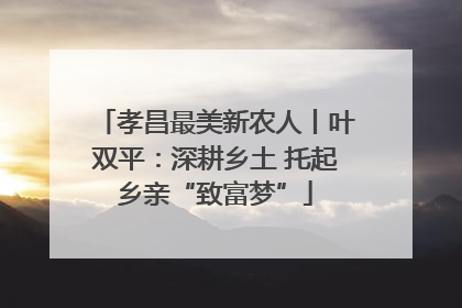 孝昌最美新农人丨叶双平：深耕乡土 托起乡亲“致富梦”