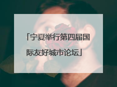 宁夏举行第四届国际友好城市论坛