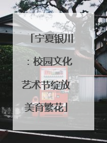 宁夏银川：校园文化艺术节绽放美育繁花