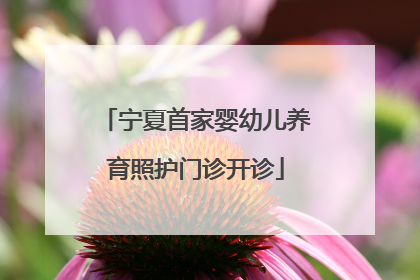 宁夏首家婴幼儿养育照护门诊开诊