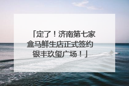 定了！济南第七家盒马鲜生店正式签约银丰玖玺广场！