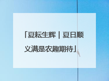 夏耘生辉｜夏日顺义满是农趣期待