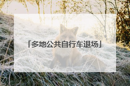 多地公共自行车退场