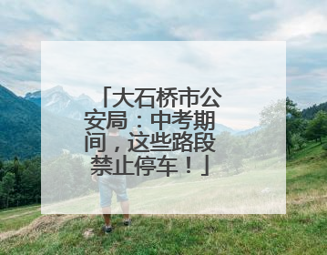 大石桥市公安局：中考期间，这些路段禁止停车！
